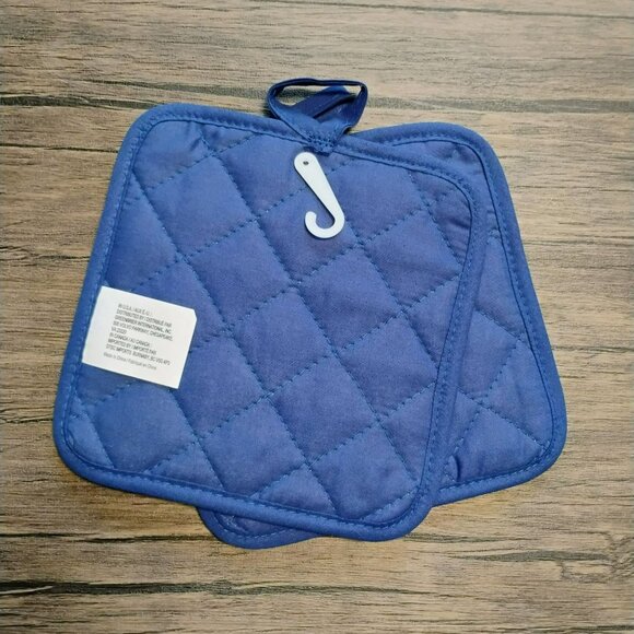 Happy Spring Hydrangea Kitchen Set, 2 Towels Oven Mitt 2 Potholders, Cottagecore - Picture 6 of 8